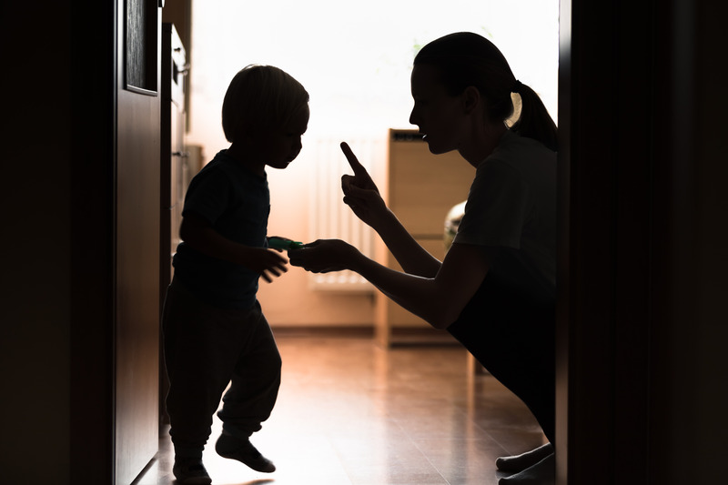 Mother parenting her toddler